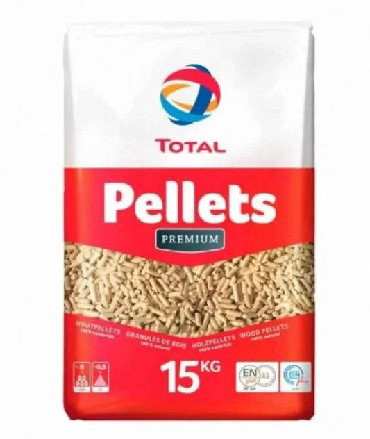 Pellet iglasty premium z certyfikatem DINplus – 66 worków × 15 kg (990 kg), popiół 0,5%