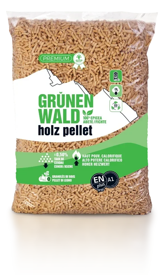 Pellet z jodły 100% – 72 worki × 15 kg, paleta 1080 kg