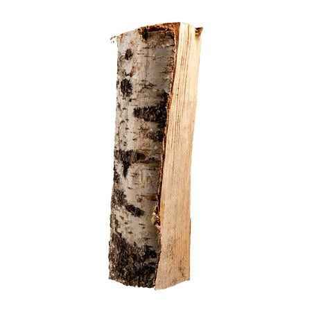Drewno do kominka z brzozy – suszone w komorze, polana 25 cm, 88 worków z siatki × 22 l – zdjęcie